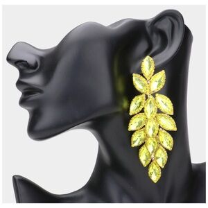 New! Elegant Yellow Leaf Earrings 🔥